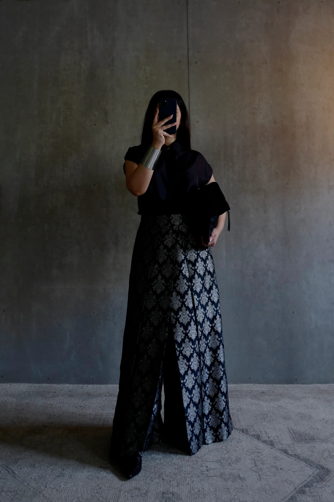 Silk Brocade Palazzo