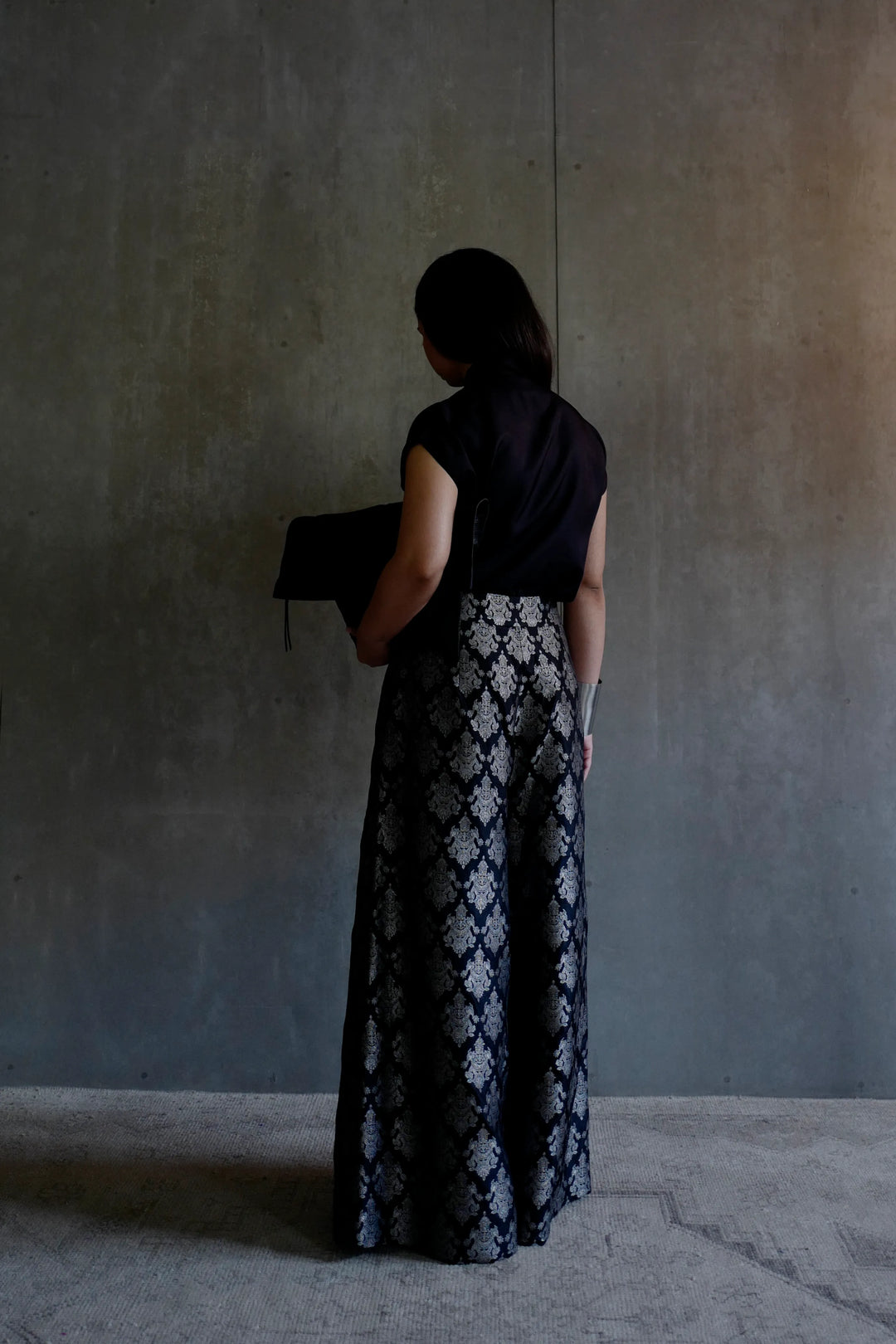 Silk Brocade Palazzo