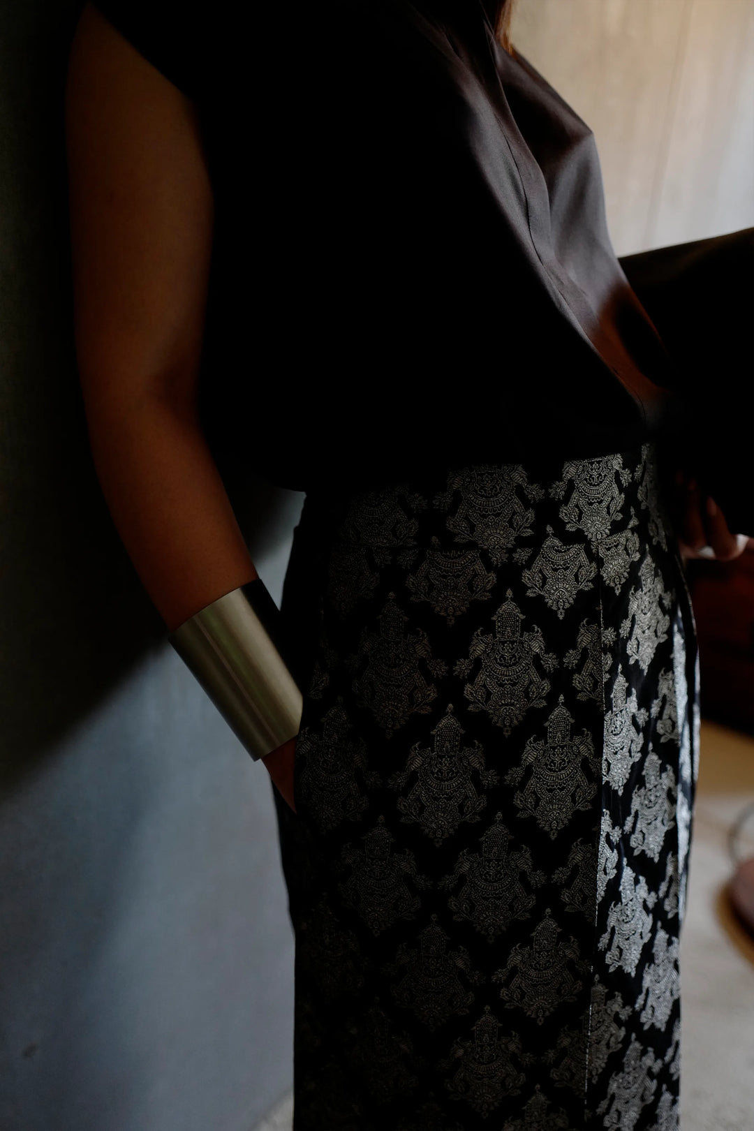 Silk Brocade Palazzo