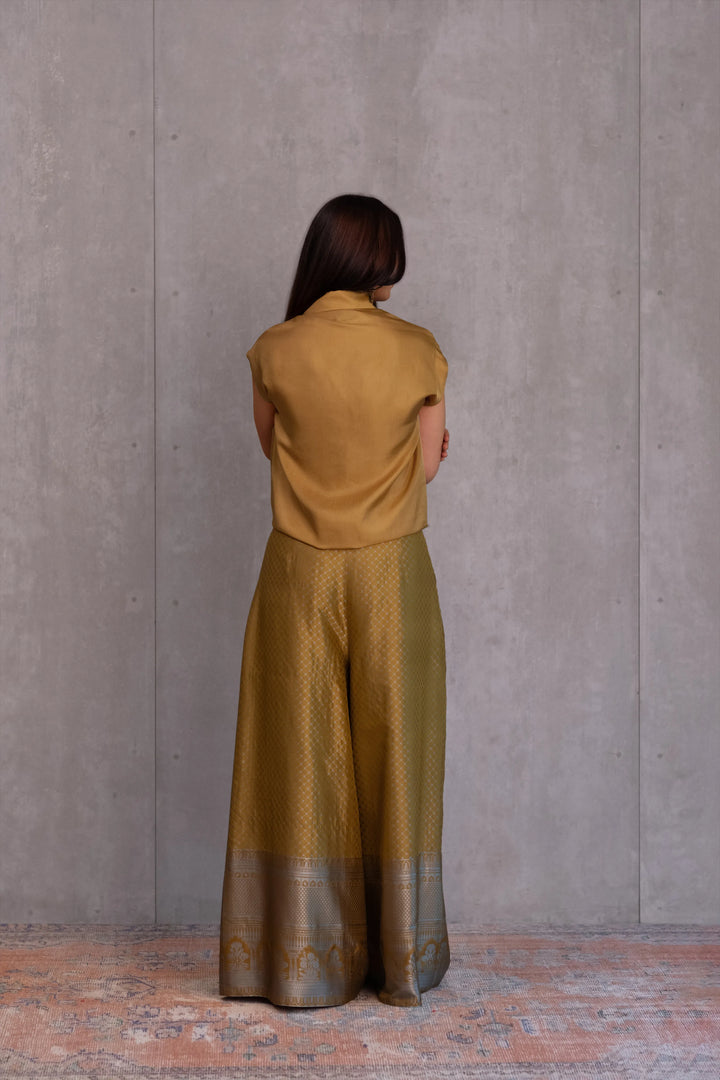 Silk Brocade Palazzo