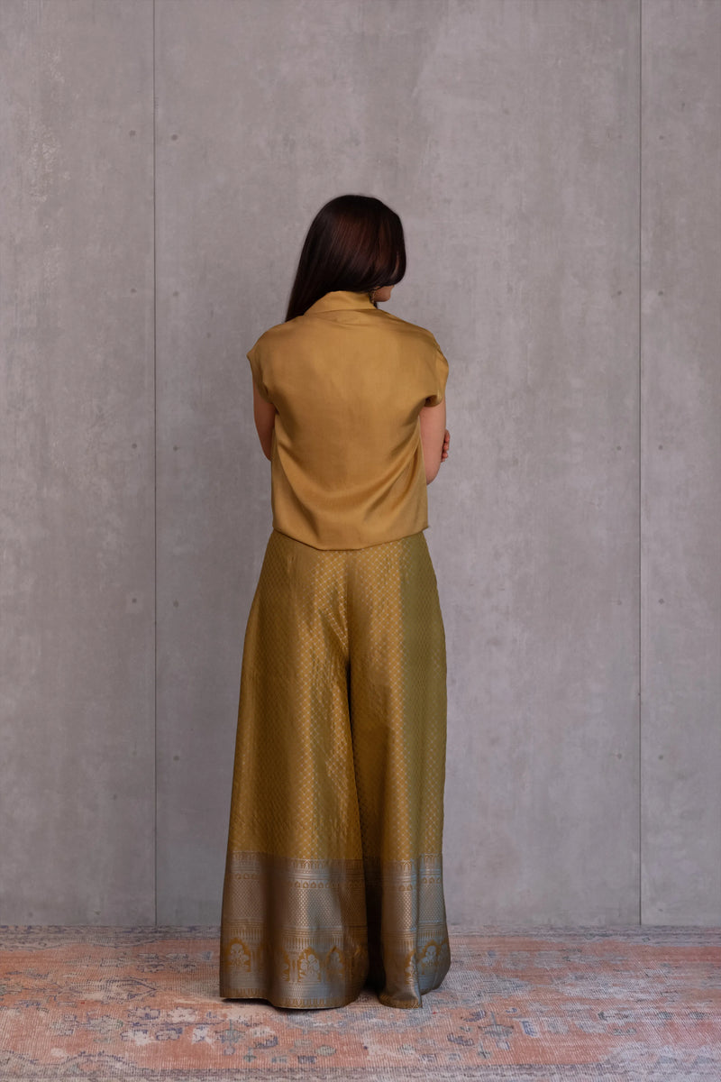 Silk Brocade Palazzo