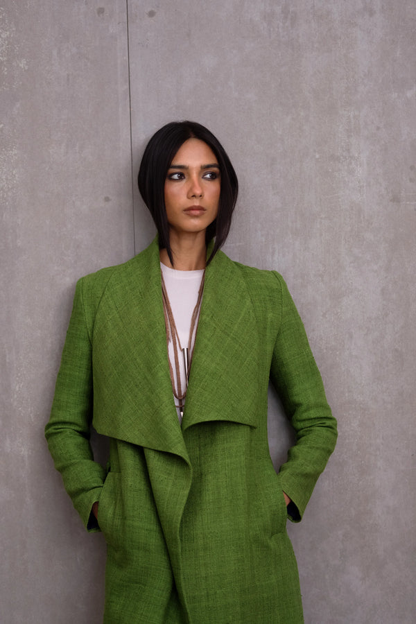 Silk Longline Jacket