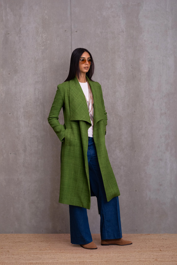 Silk Longline Jacket