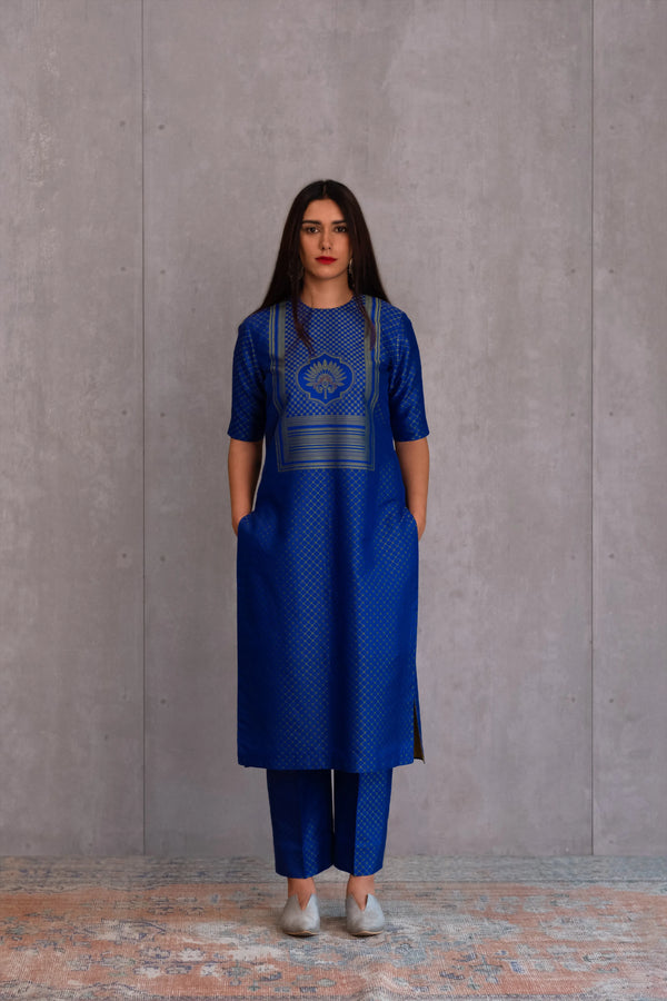 Silk Brocade Kurta