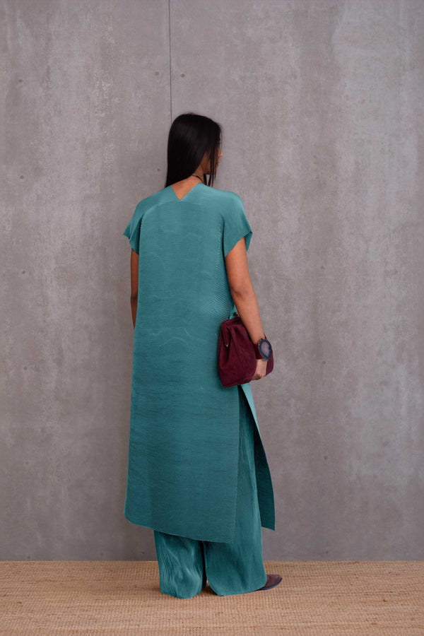 Pleated Kurta Set