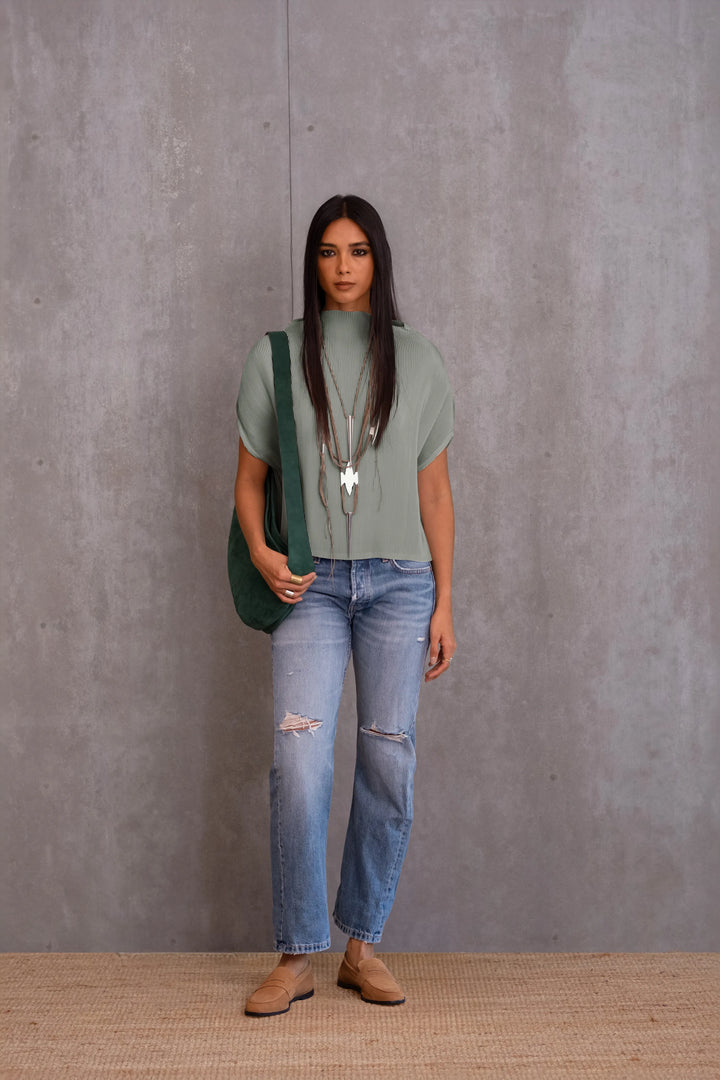 Pleated Box Top