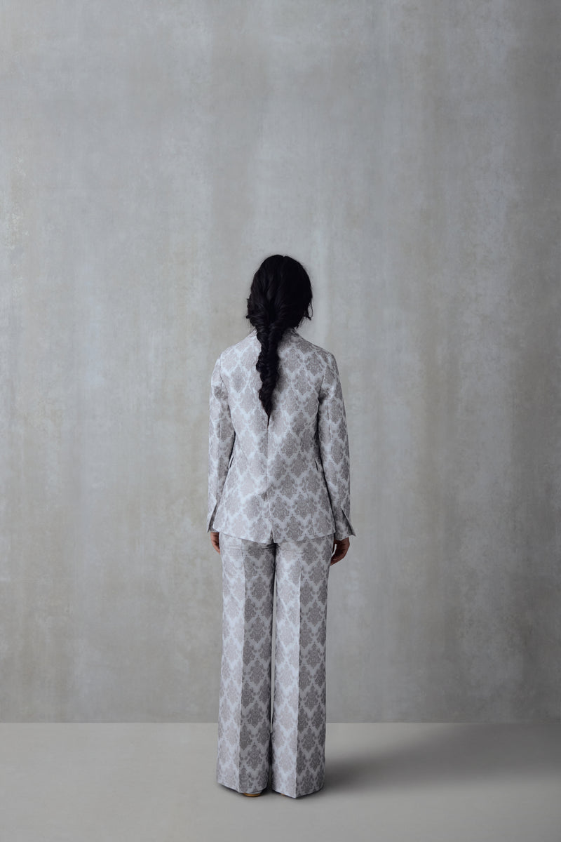 Silk Brocade Blazer