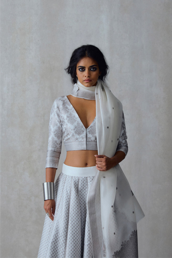 Silk Brocade Blouse