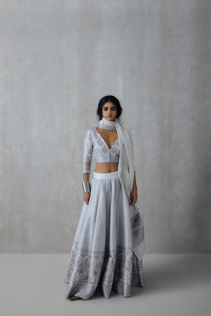 Silk Brocade Blouse