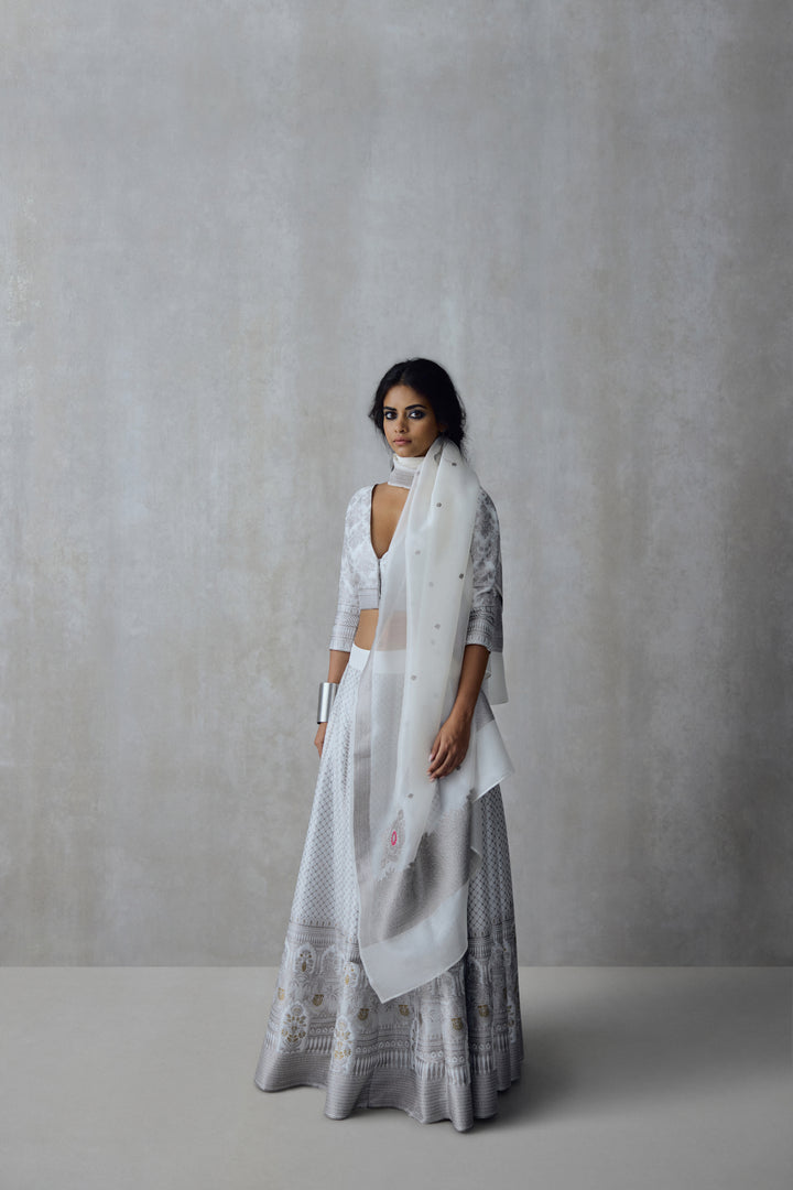 Silk Brocade Blouse
