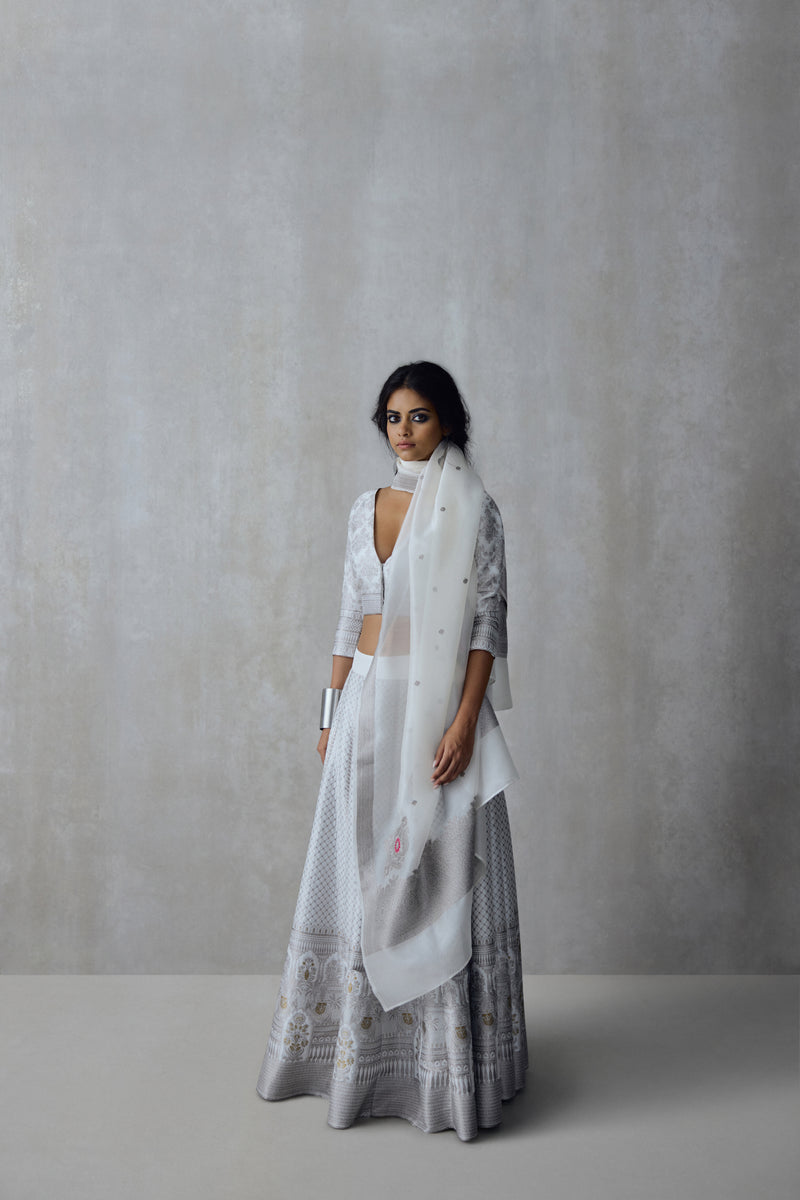 Silk Brocade Blouse