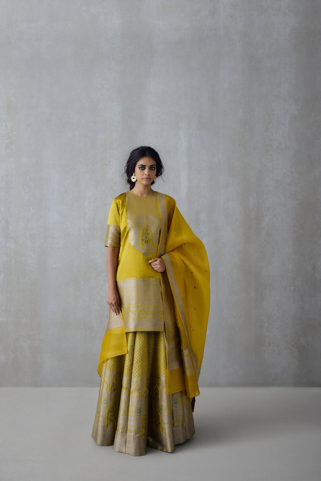 Silk Brocade Lehenga