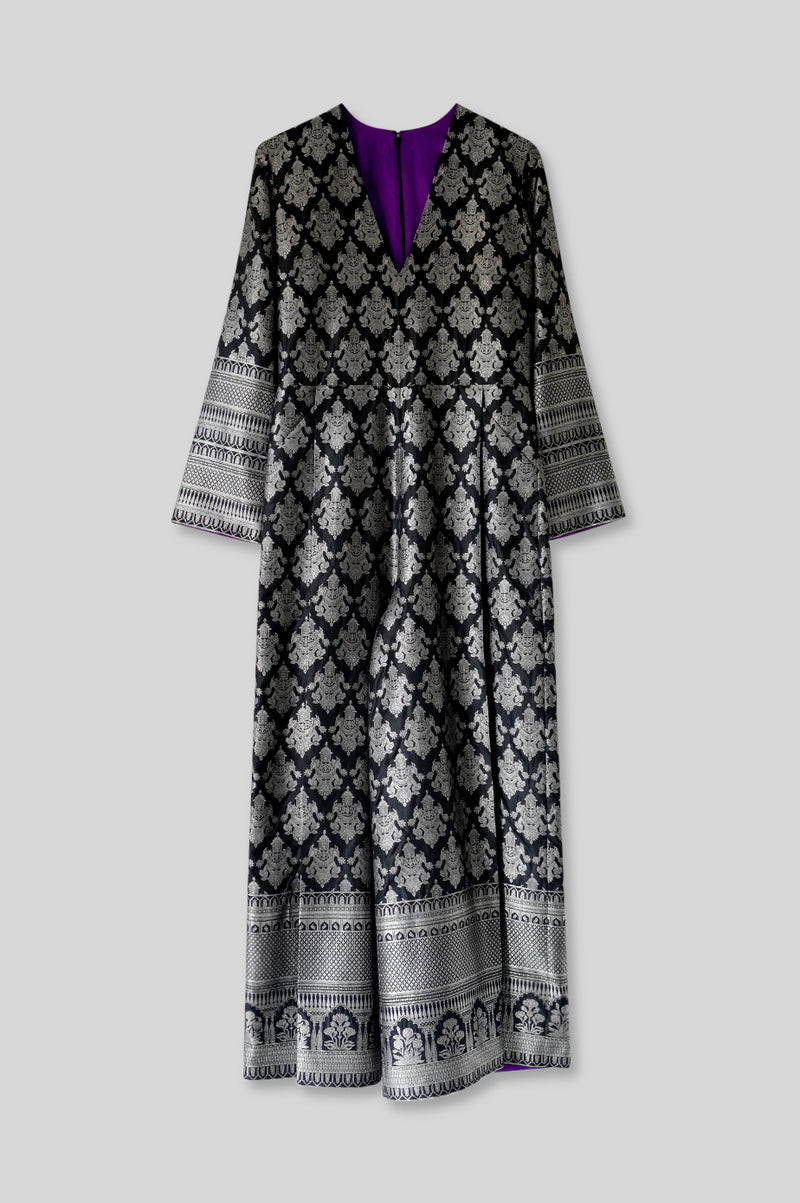 Silk Brocade Jumpsuit