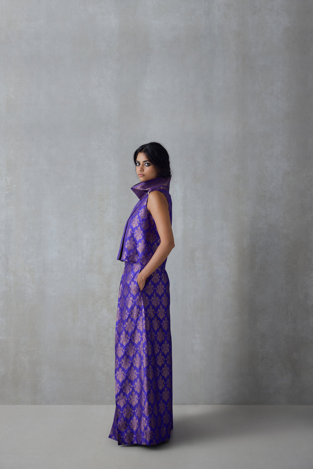 Silk Brocade Palazzo