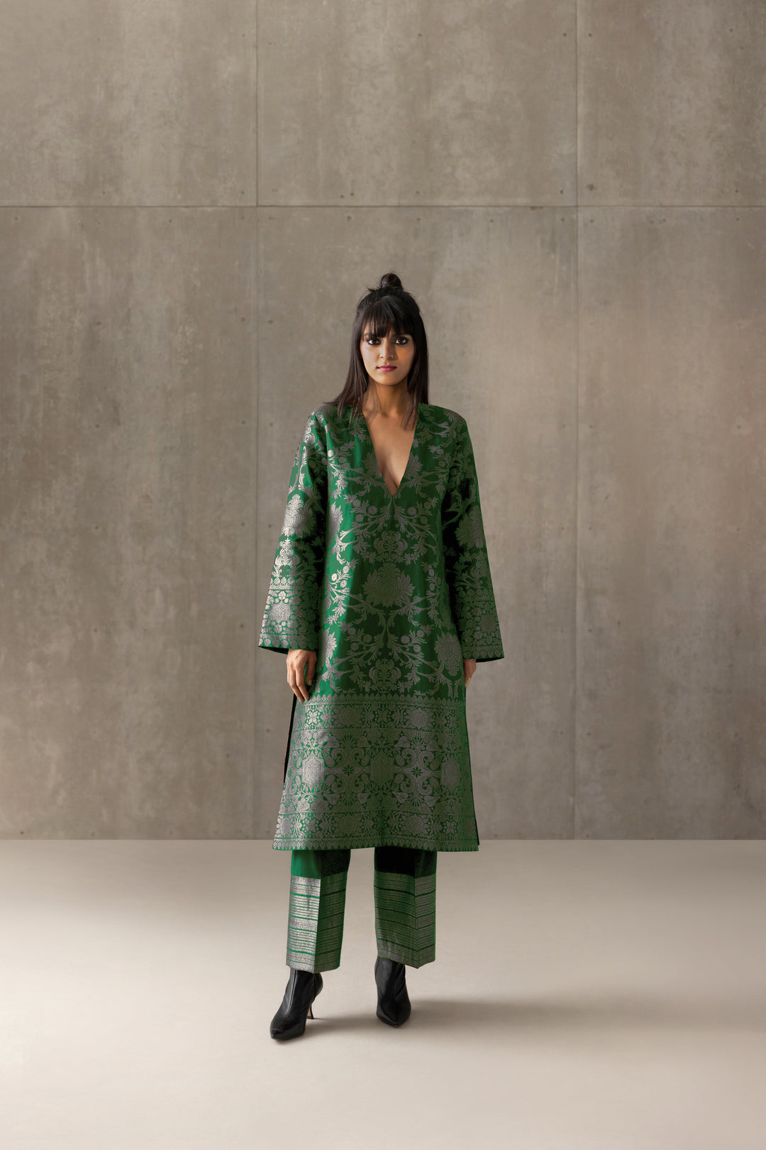 Silk Brocade Kurta