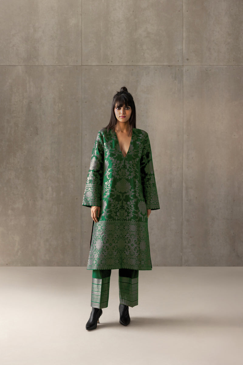 Silk Brocade Kurta