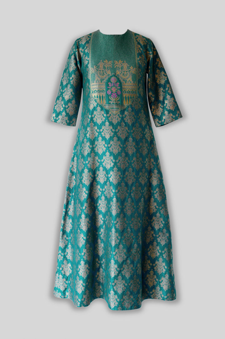 Silk Brocade Kurta Set