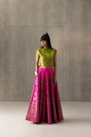 Handwoven Silk Engineered Brocade Top