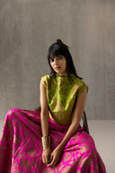 Handwoven Silk Engineered Brocade Top
