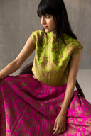 Handwoven Silk Engineered Brocade Top