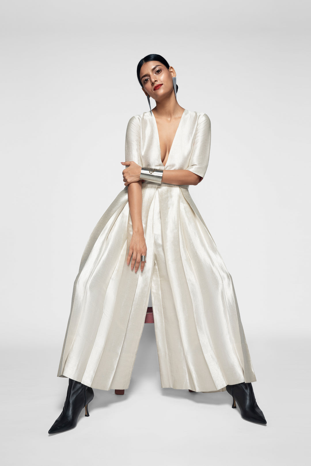 Handwoven Silk Brocade Jumpsuit