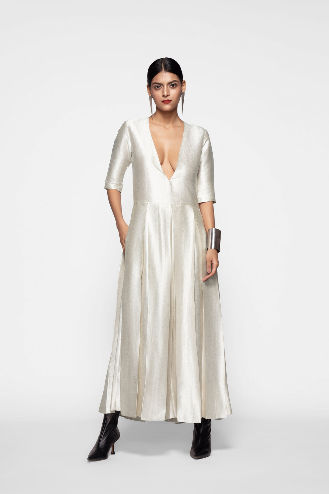 Handwoven Silk Brocade Jumpsuit