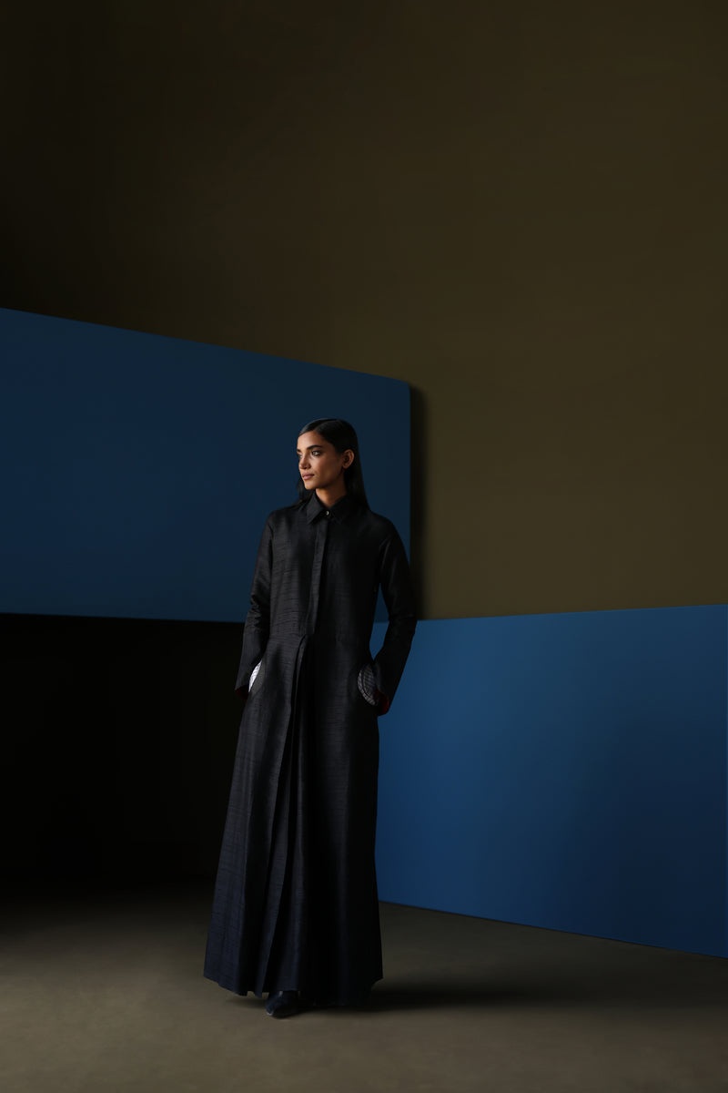 Silk Shirt Dress