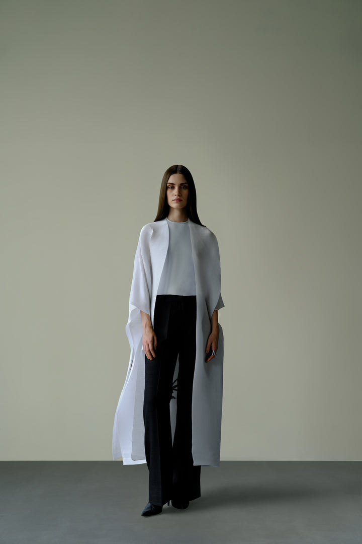 Pleated Kimono Cape