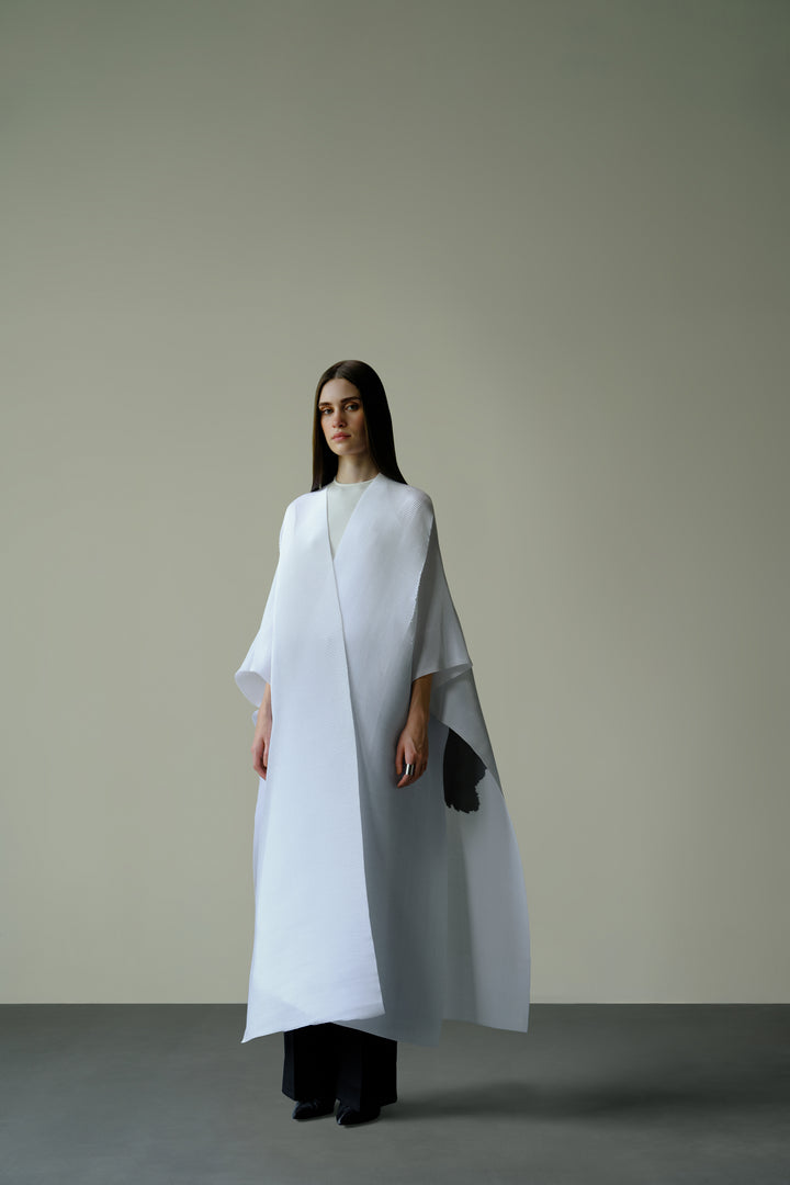 Pleated Kimono Cape