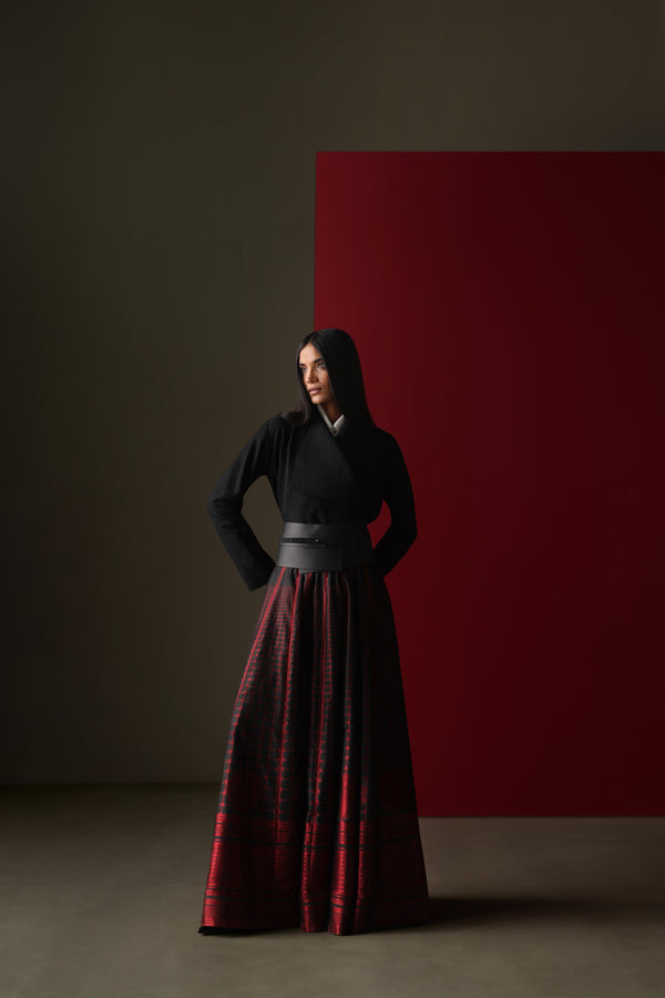 Silk Brocade Skirt