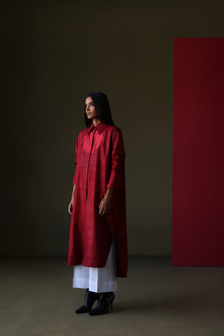 Silk Longline Shirt