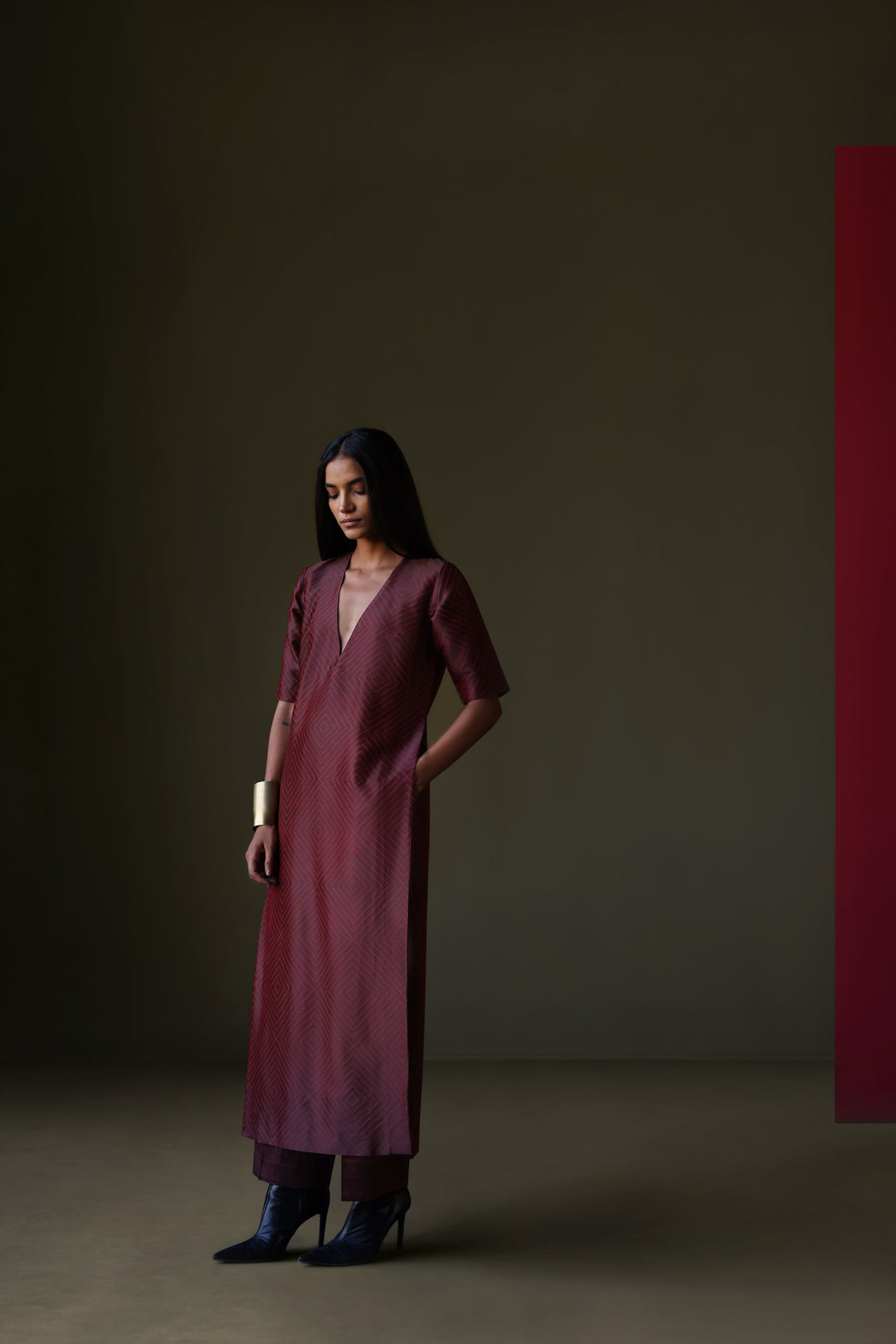 Silk Brocade Tunic Set