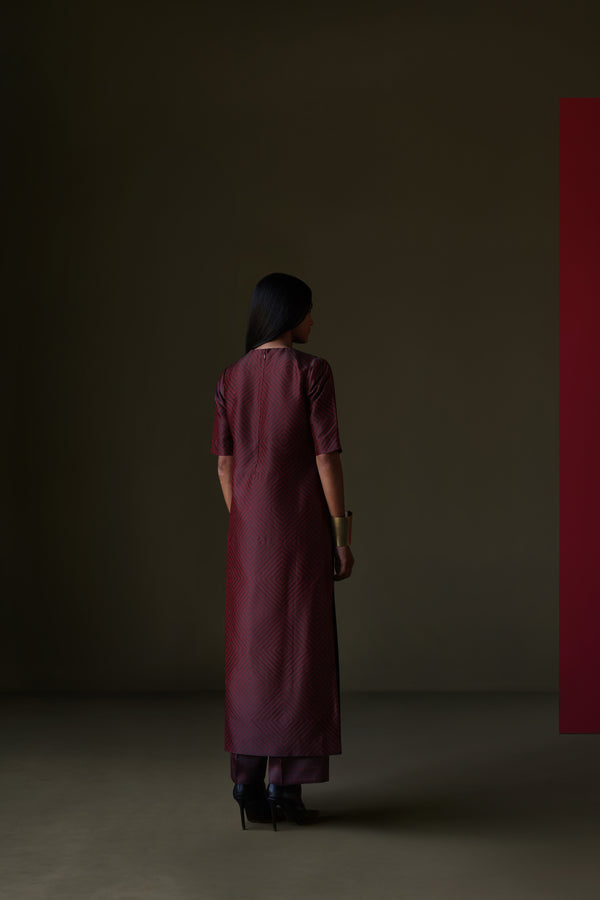 Silk Brocade Tunic Set