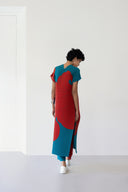 Pleated V-Neck Tunic Set