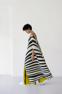 Pleated Long Poncho
