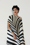 Pleated Long Poncho
