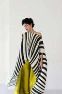 Pleated Long Poncho