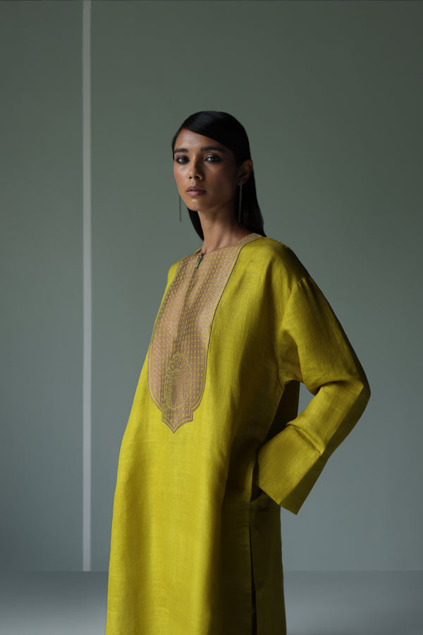 Handwoven Silk Kurta Set