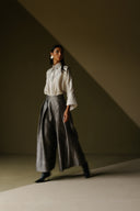 Silk Shirt with Brocade Detail