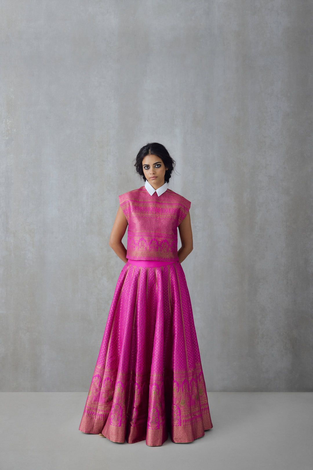 Silk Brocade Top