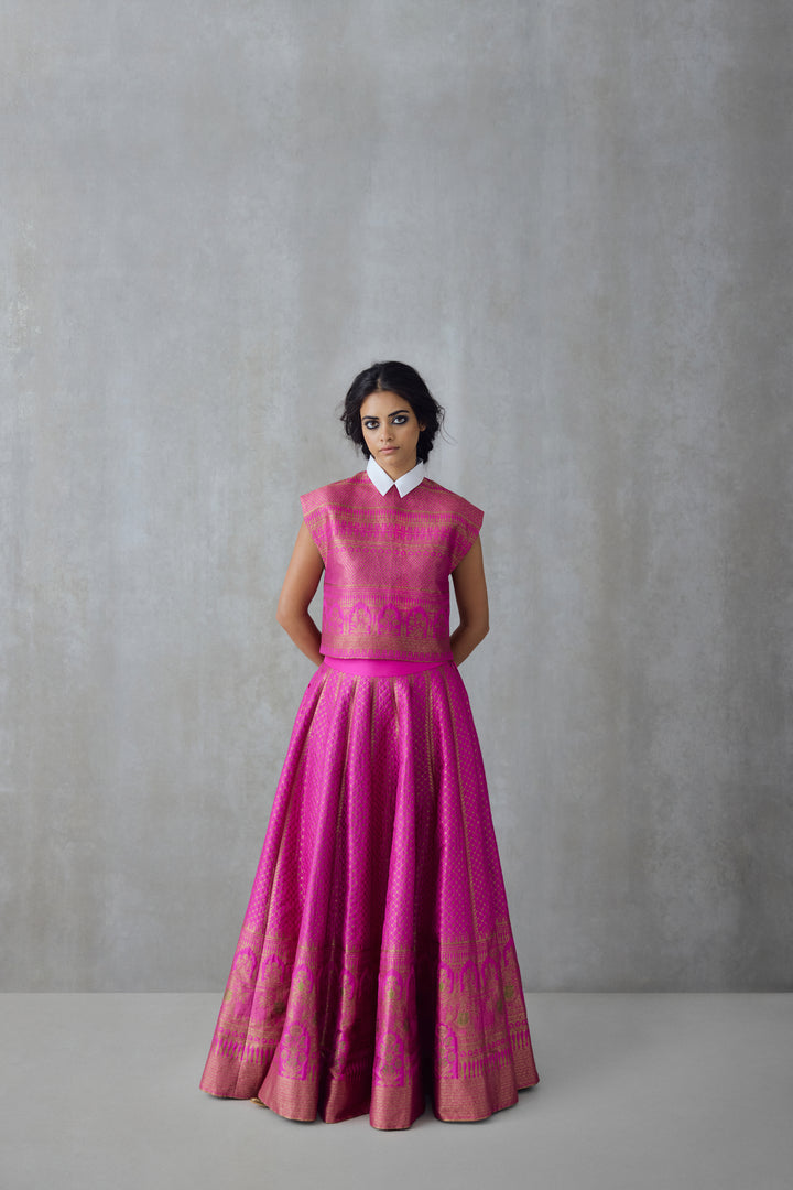 Silk Brocade Skirt