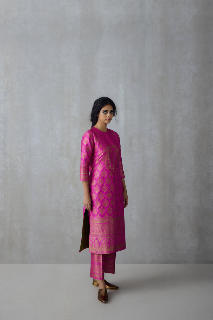 Silk Brocade Tunic Set