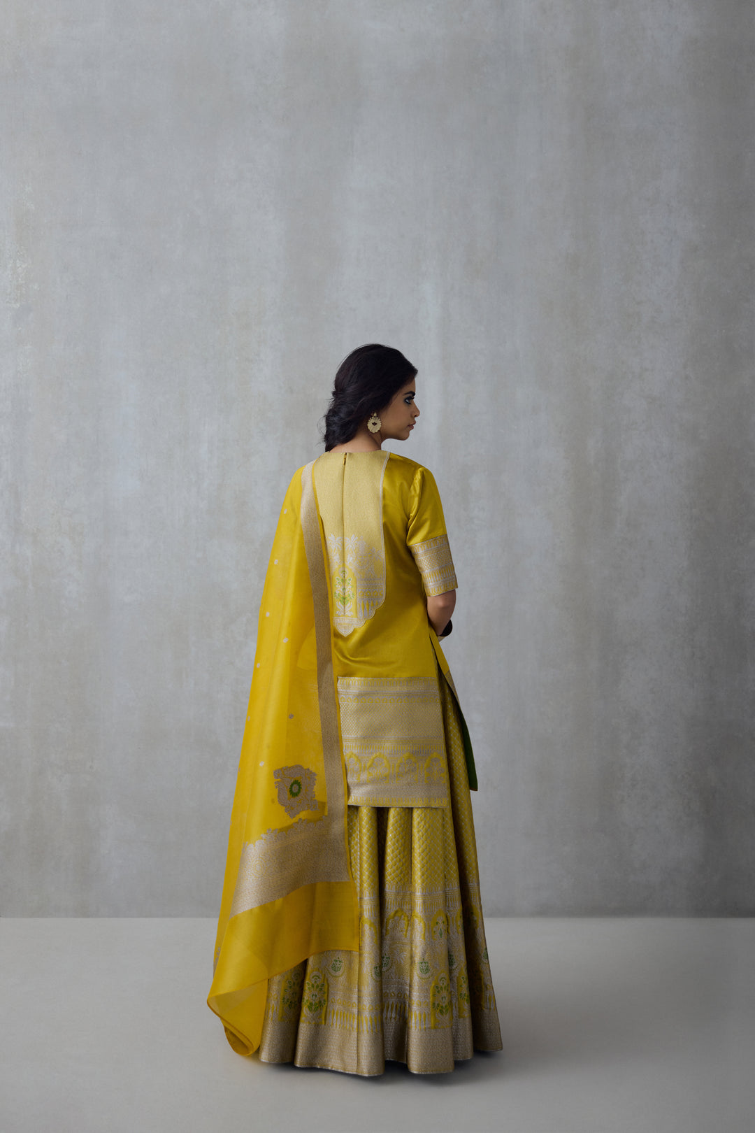 Silk Brocade Skirt Set