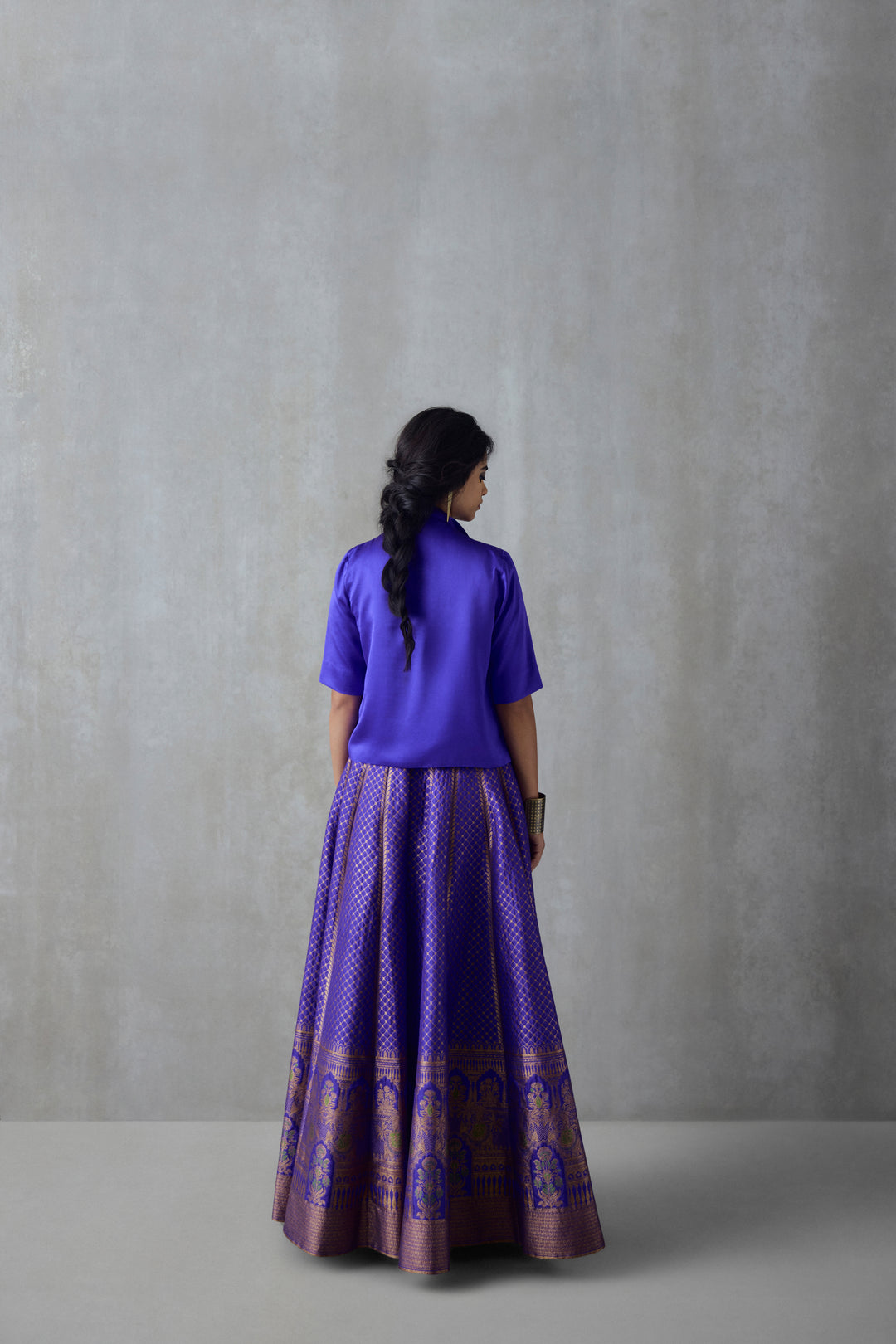 Silk Brocade Skirt