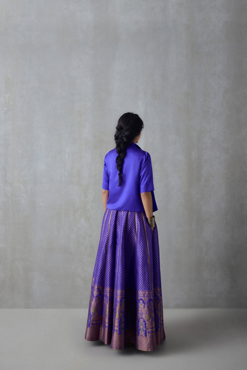 Silk  Cropped Jacket