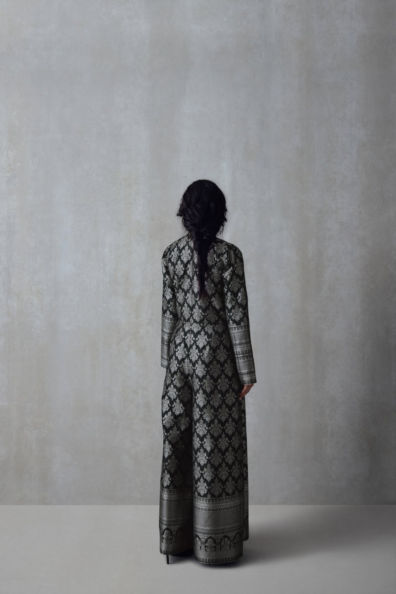 Silk Brocade Jumpsuit