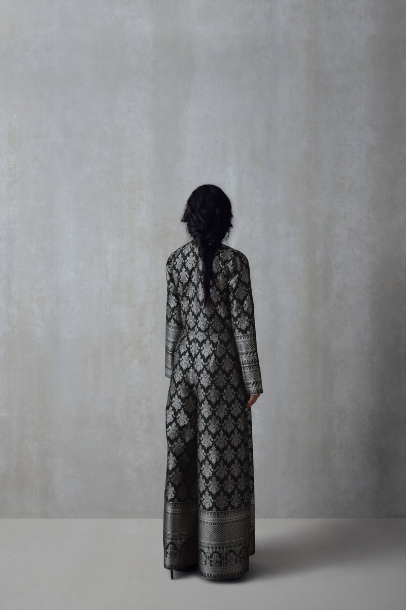 Silk Brocade Jumpsuit