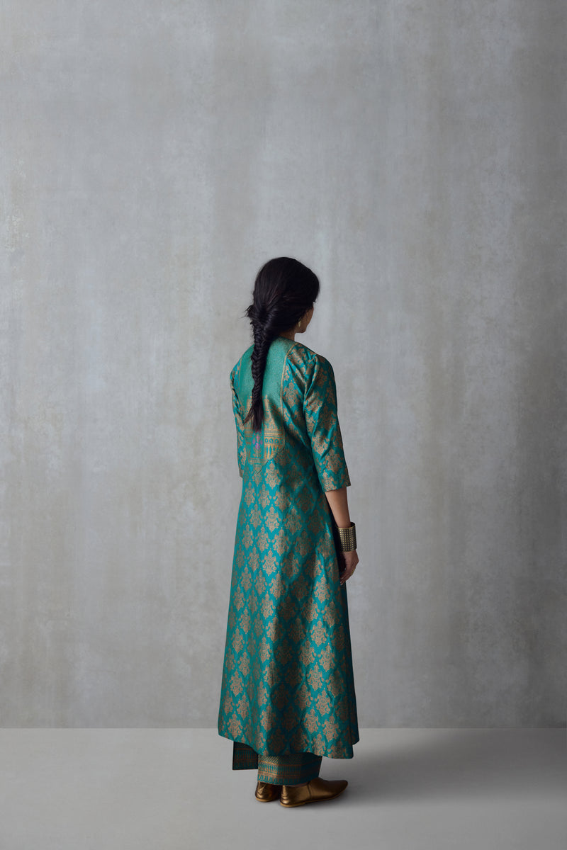 Silk Brocade Tunic Set