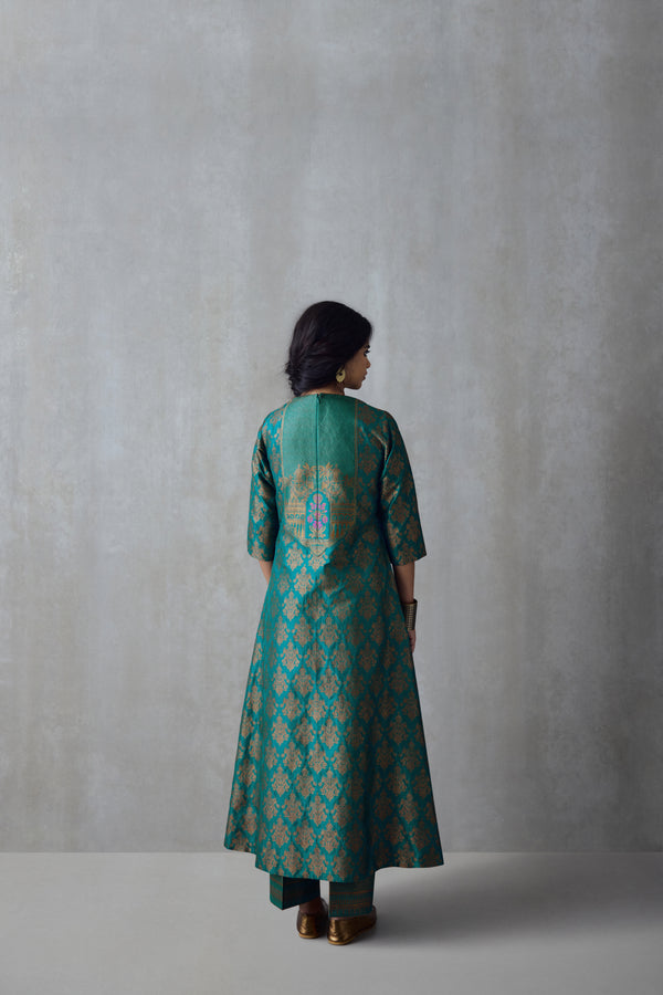 Silk Brocade Tunic Set