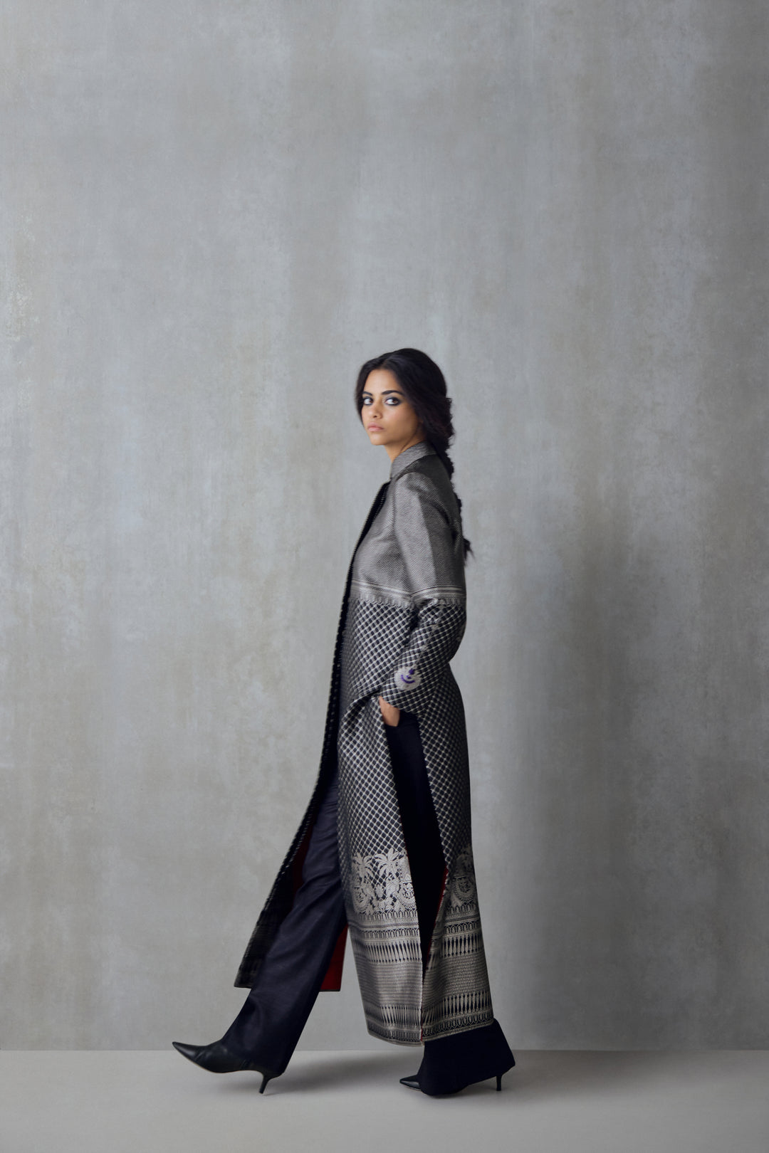 HANDWOVEN SILK TROUSER